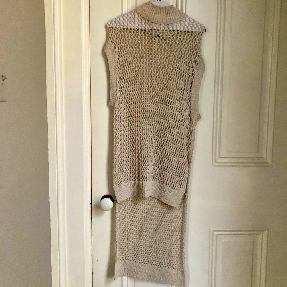 Free People crochet high low hem tunic